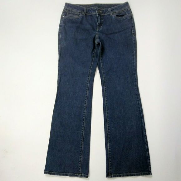 VERA WANG Blur Jeans Straight Cut Blue Jeans - Picture 1 of 4